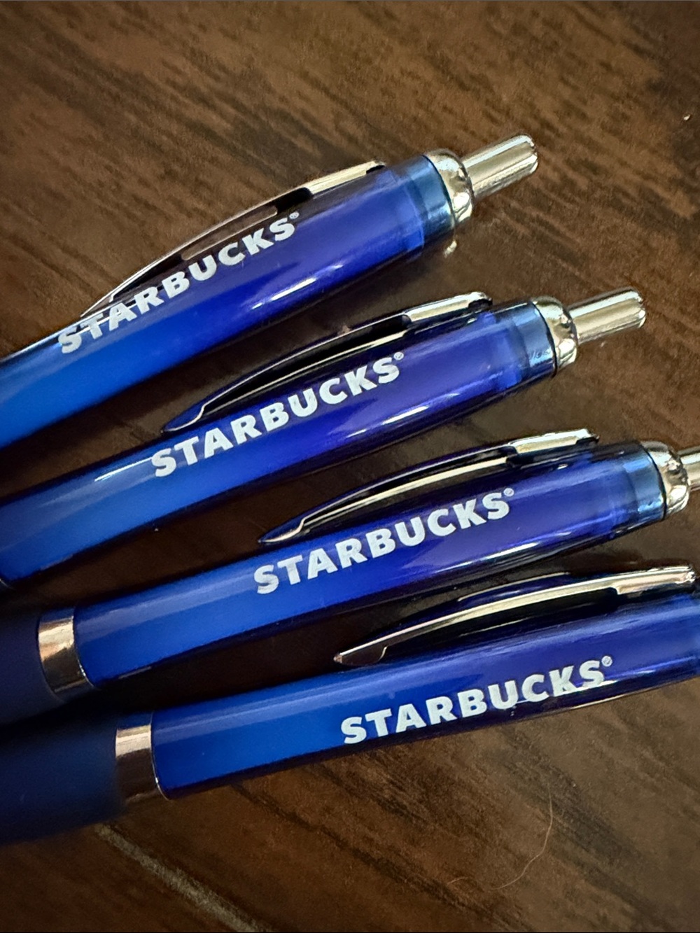 4-Starbucks- black ink ballpoint pens